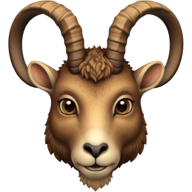 alpine ibex face emoji