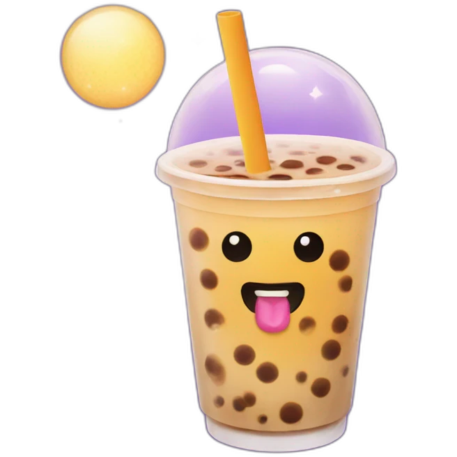 galaxy bubble tea emoji