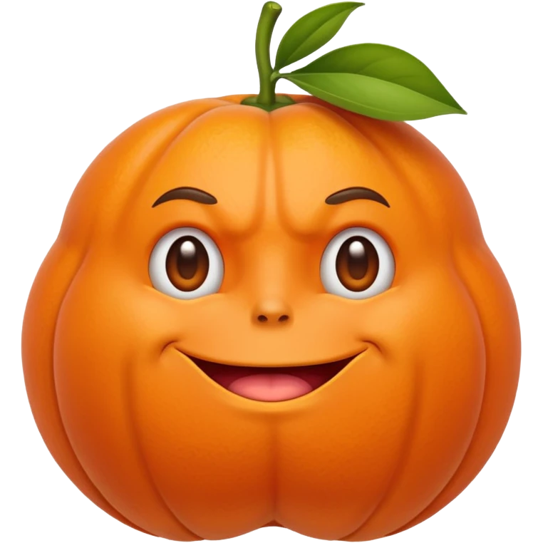 Muscle Orange Fruit emoji