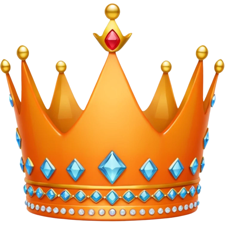 create ma a copy and paste emoji of a orange crown emoji