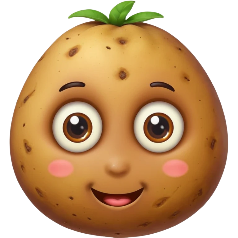 Spinning eyed potato emoji