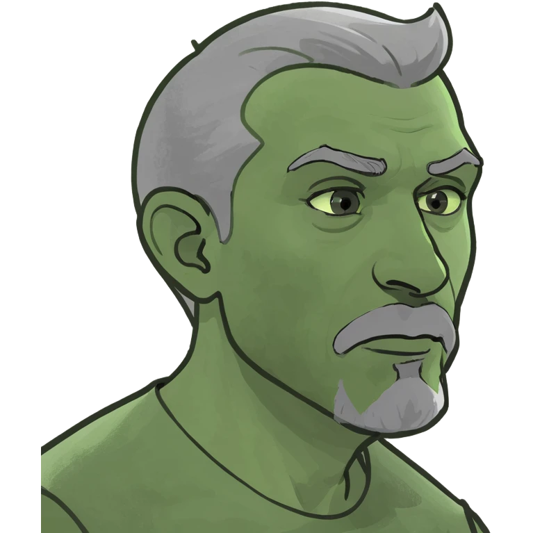 White man, grey goatee, listening  emoji