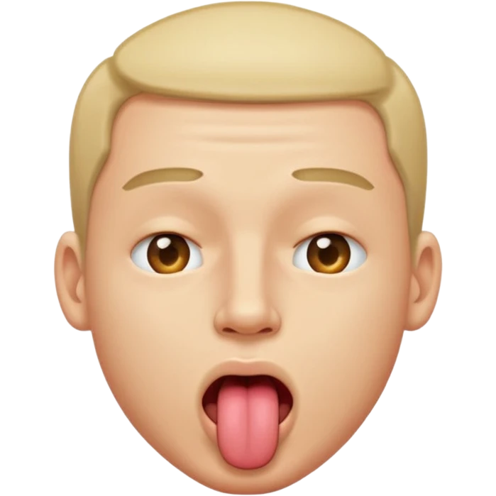 Dude eyes closed wiggling tongue  emoji