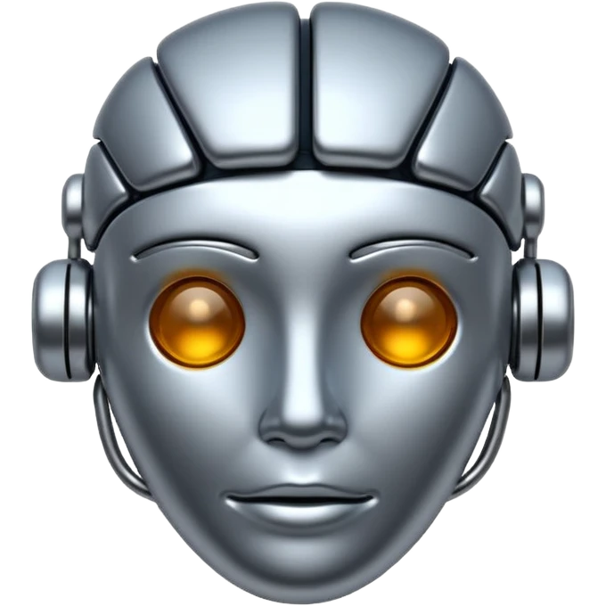 artificial intelligence emoji icon, neural network, abstract, techy emoji