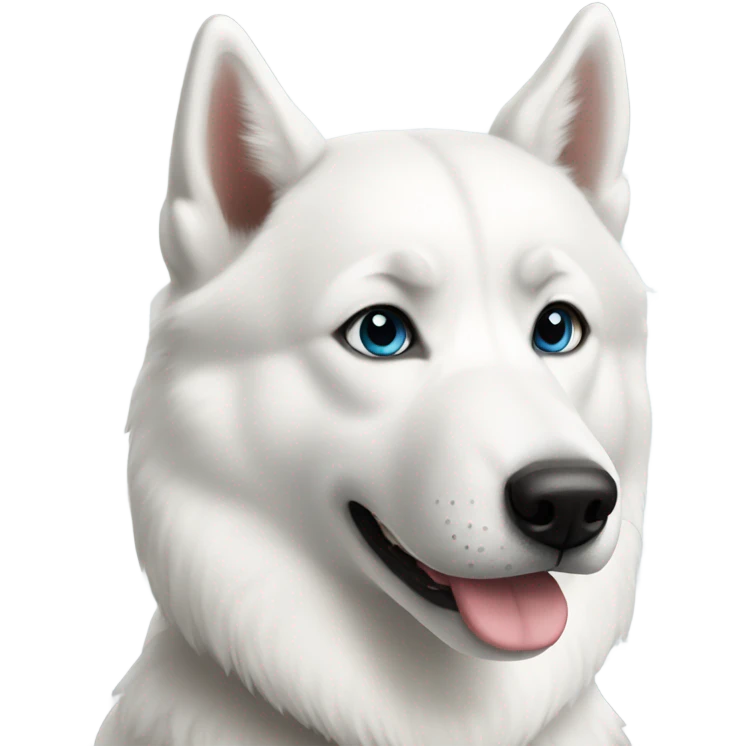 white husky  emoji