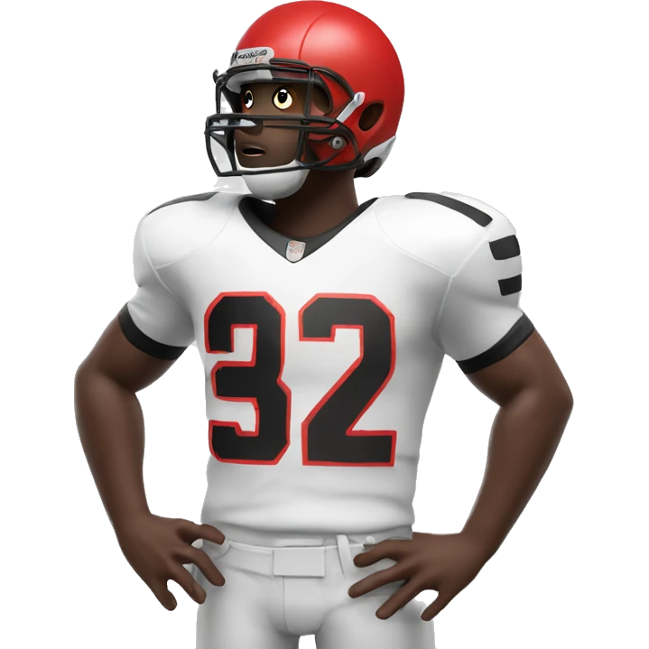 Red Football jersey with the name wilder on the back  emoji
