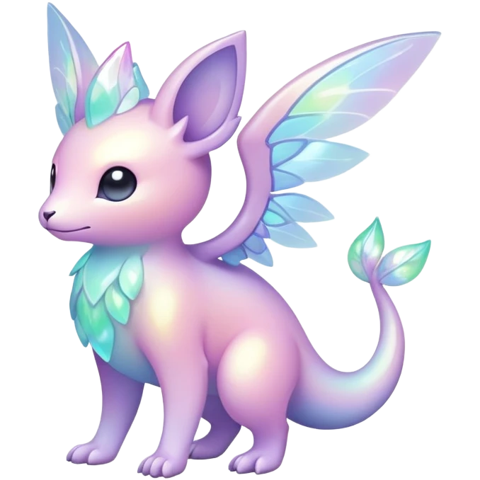  Iridescent pale pastel fakemon-creature  emoji