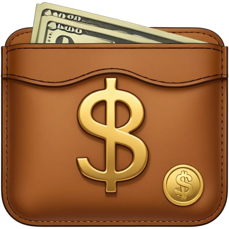 Cash pocket with a dollar symbol emoji
