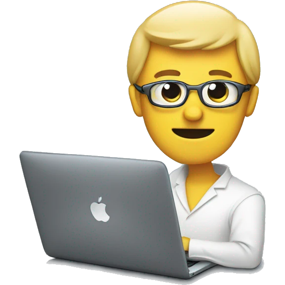 spion with macbook emoji