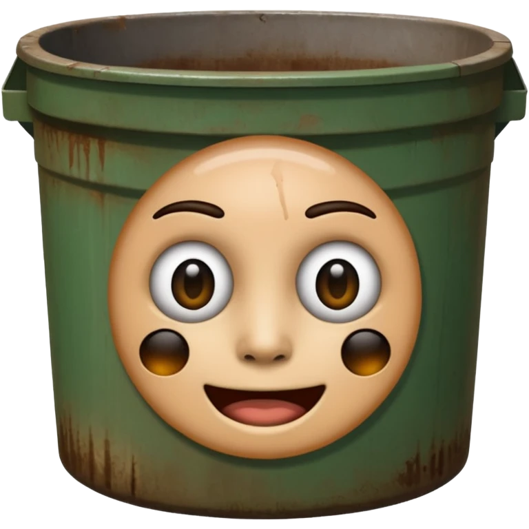 This ai emoji generator in a dumpster emoji