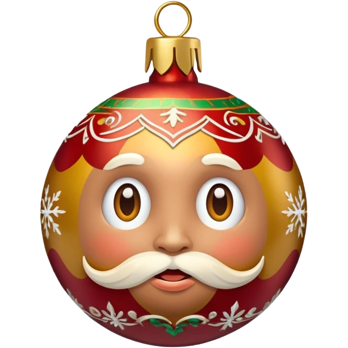 Christmas Baubles personified emoji