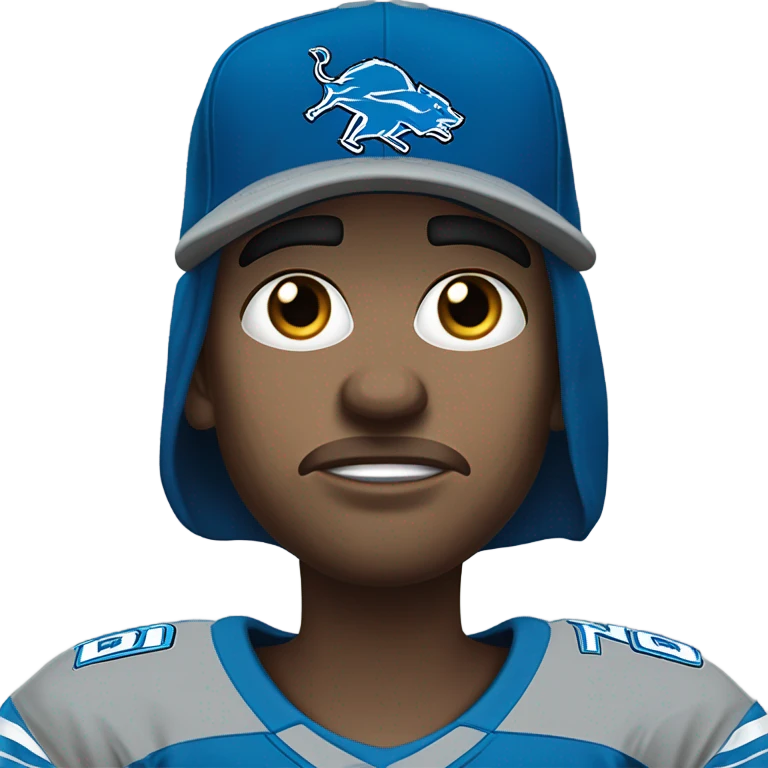 Crying Detroit lions fan emoji