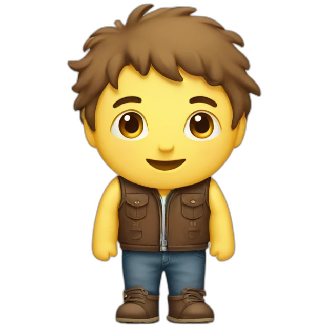 leather notebook for a boy emoji