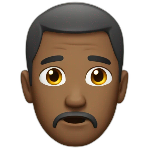 Exhausted man emoji