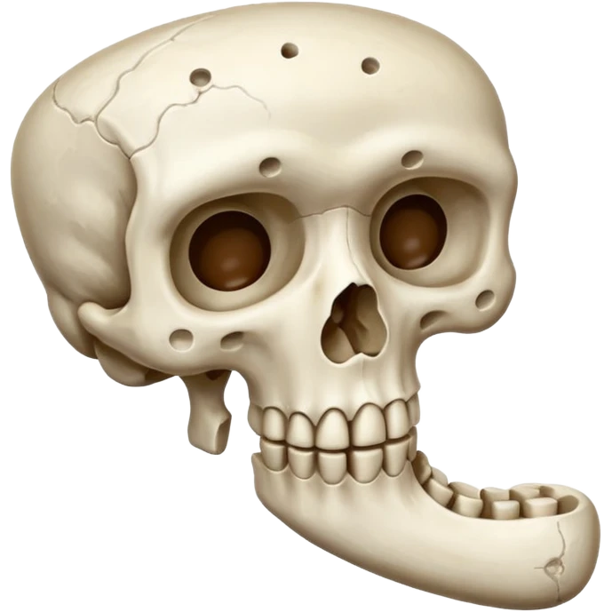 bone with tiny holes emoji