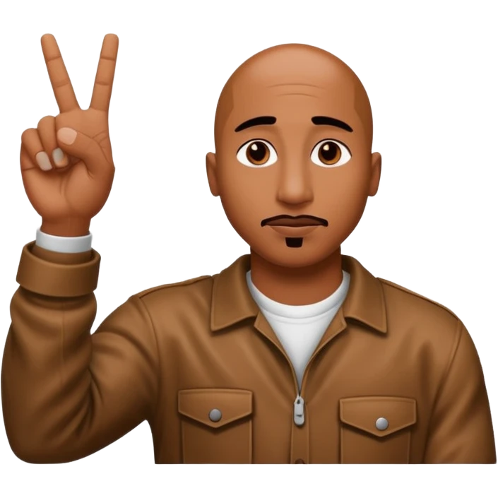 Fait le signe de tupac shakur emoji