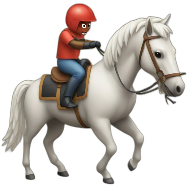 mite riding a horse emoji
