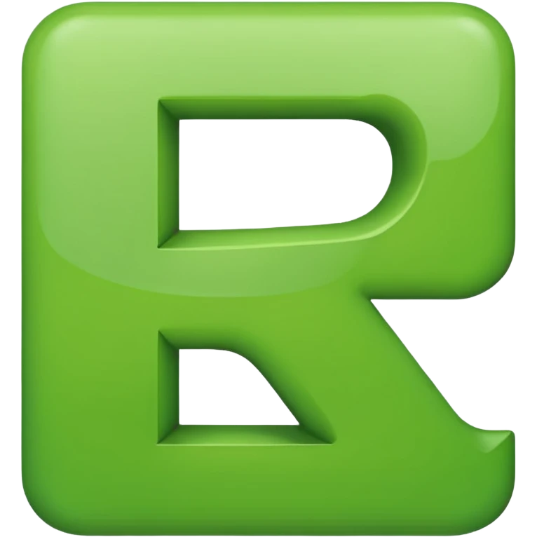 green letter V emoji