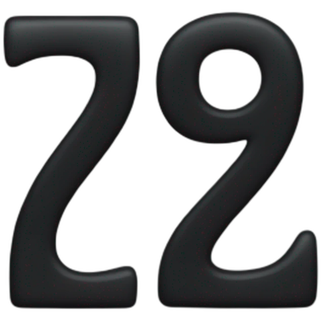 A big black plus, but this time with a number "2" to the right of it emoji