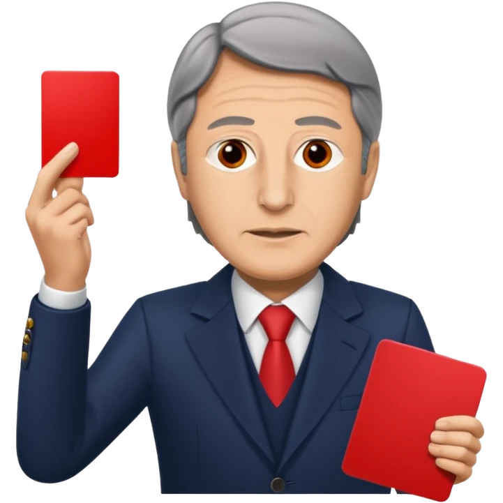 Флорентино Перес показывает красную карточку emoji