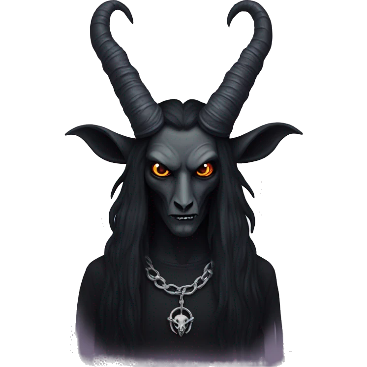 Goth Baphomet emoji