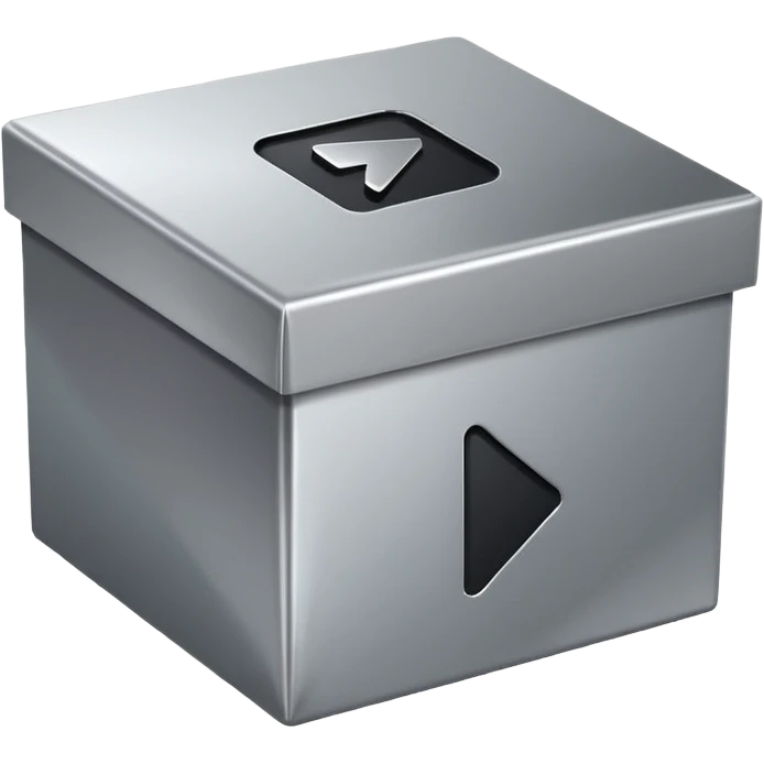 play button inside an empty box emoji
