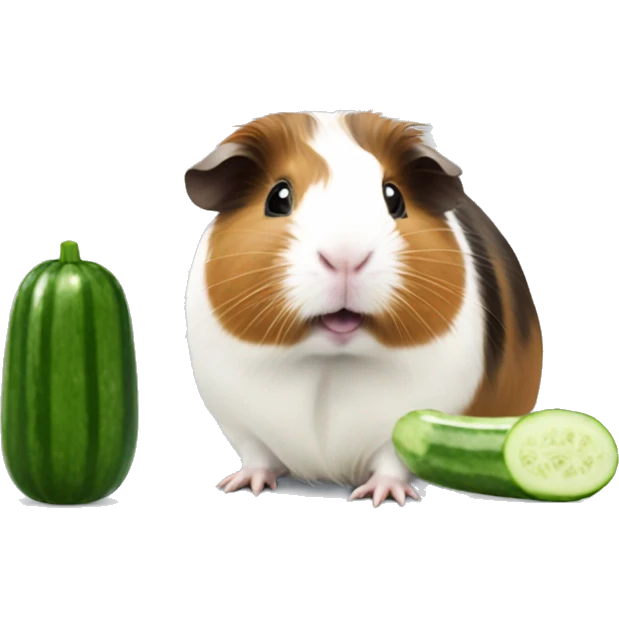 guinea pig eating an cucumber  emoji