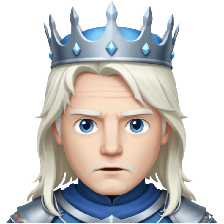 knight king  from Games of throne character face only front face emoji