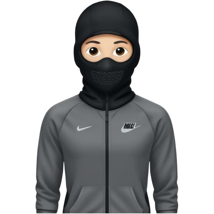 nike tech tracksuit clothing and baclava, no person emoji