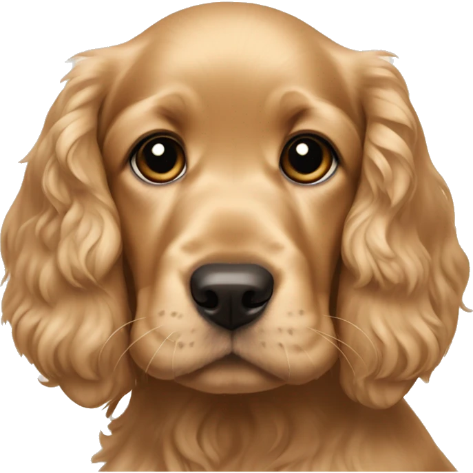 GoldenCocker Spaniel puppy emoji