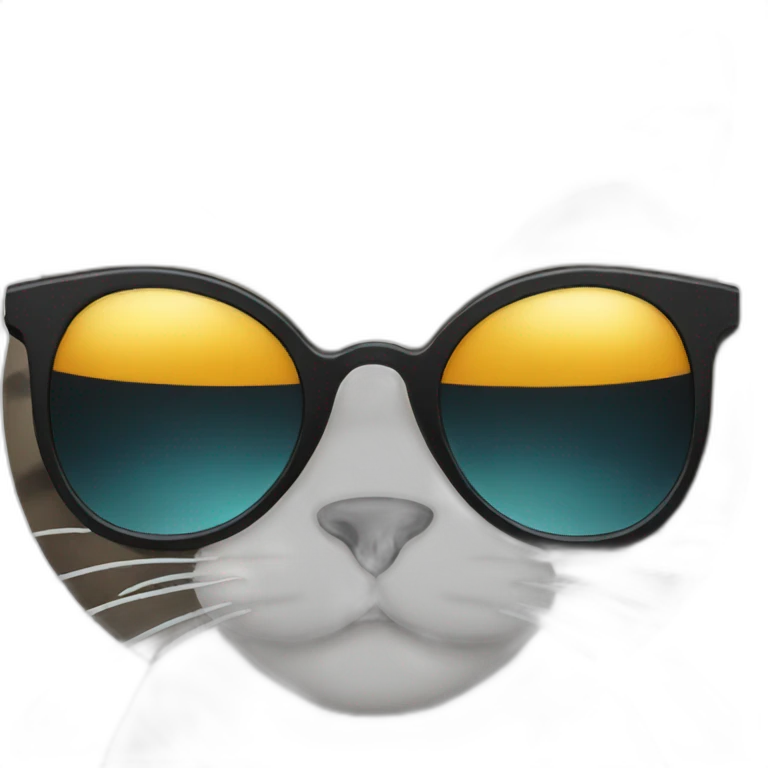 Cat with sunglasses emoji