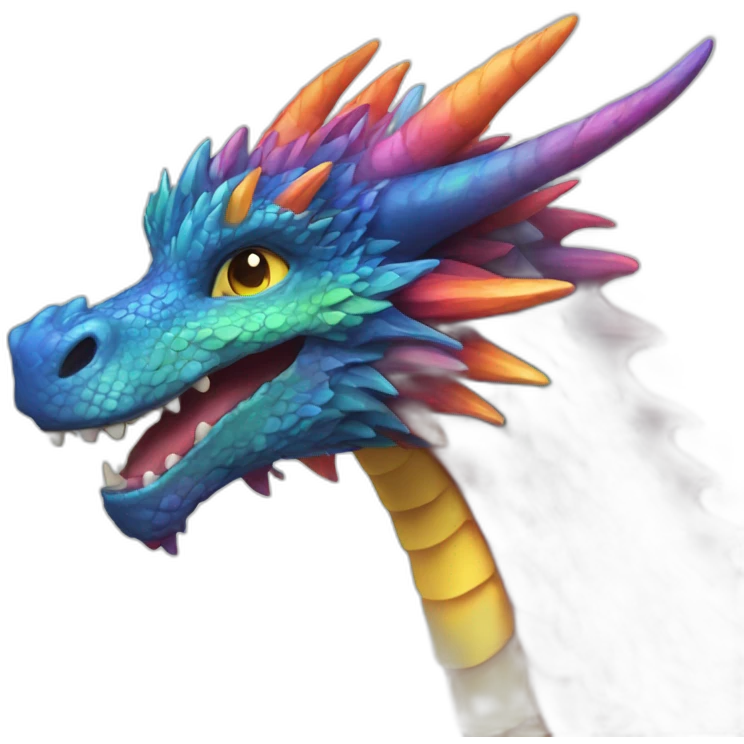 Rainbow Dragon emoji