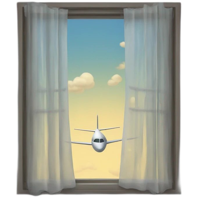 Fenster von einem Flugzeug emoji