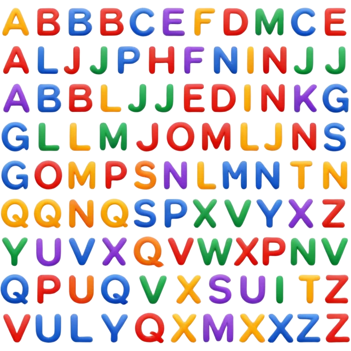 Make the full alphabet  emoji