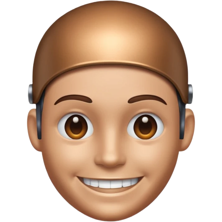 smile iron head  emoji