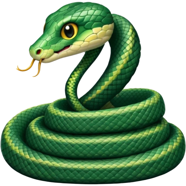 Baby snake in black pajamas with white piping  emoji