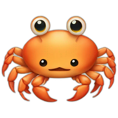Cute baby crab emoji