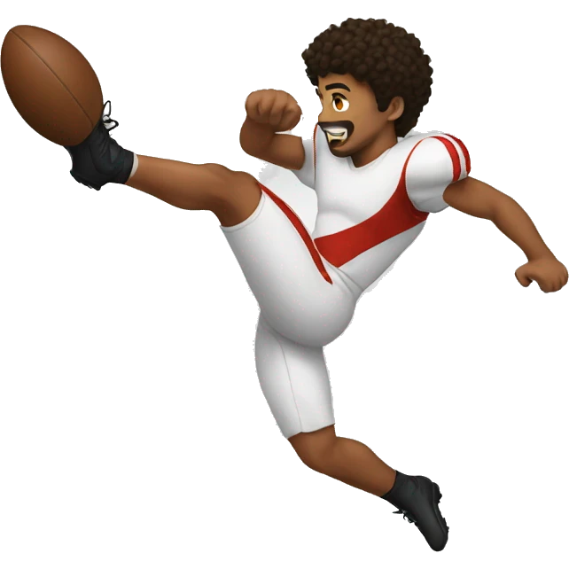 kicking emoji