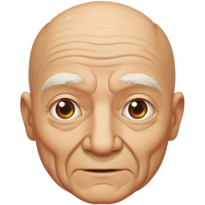 Old man bald emoji