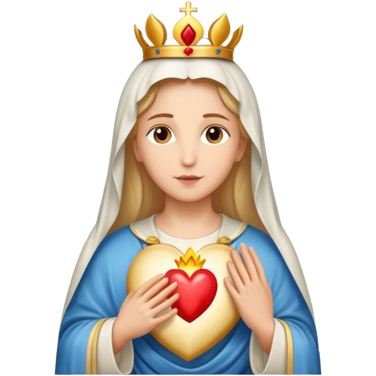 God with an immaculate heart emoji