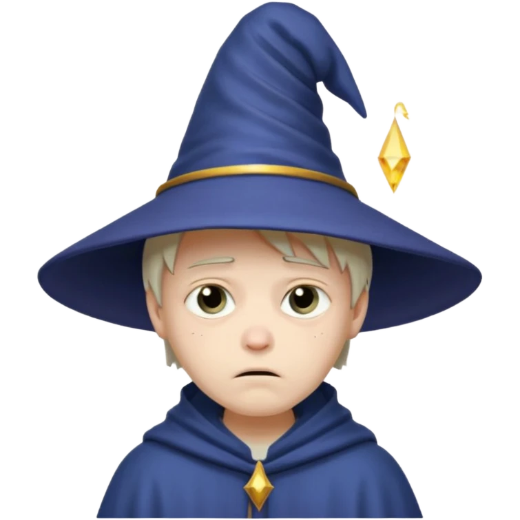 sad wizards in hat boy emoji