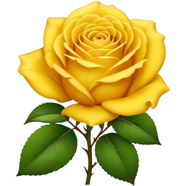Yellow rose emoji