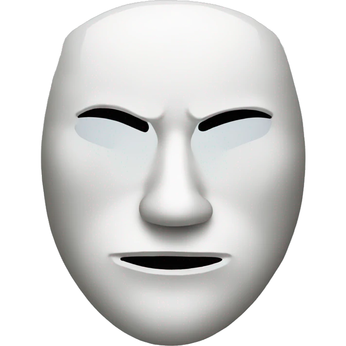 mask with a crack emoji