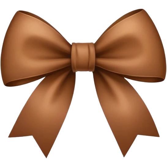 Brown bow emoji