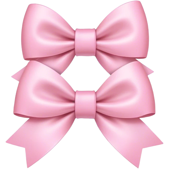 Light pink bows emoji