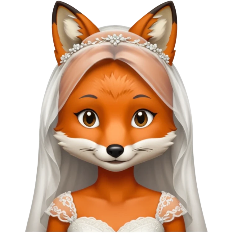 bride fox, emoji