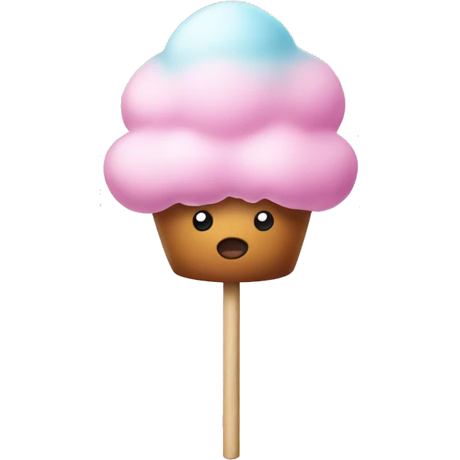 Candy floss on a stick emoji