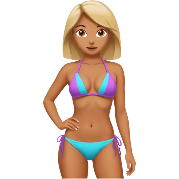 dildo kullanan kadın bikinili emoji