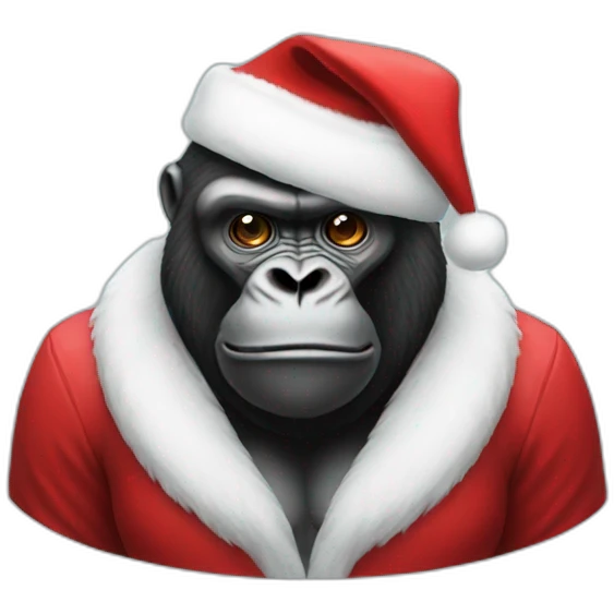 Gorilla santa emoji