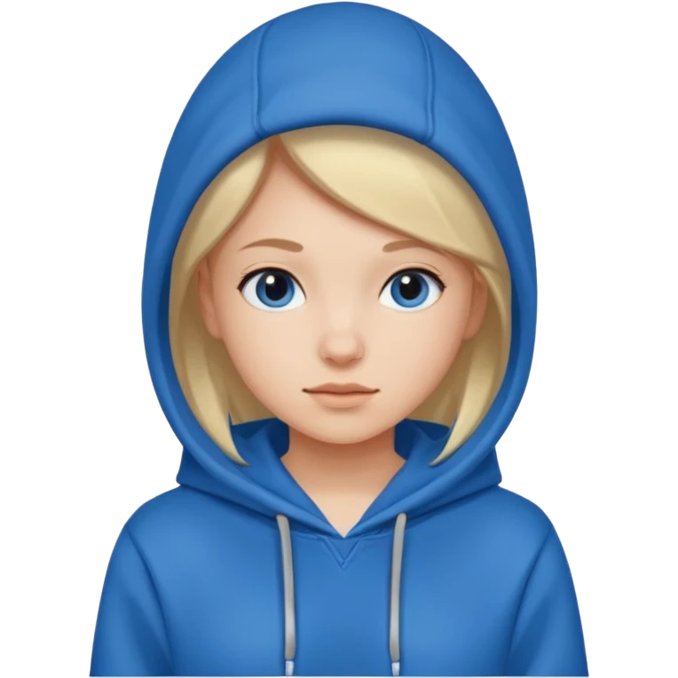A girl wearing a hoodie  emoji